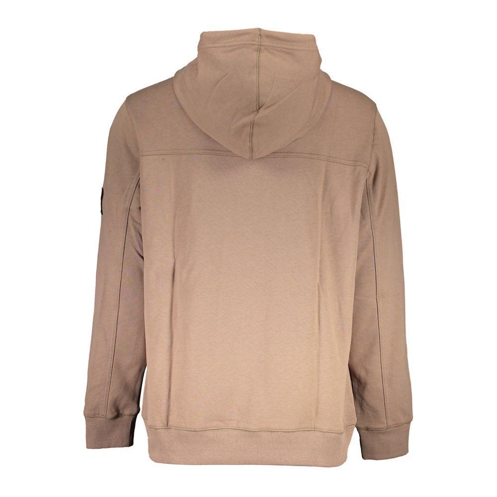 Calvin Klein Brown Cotton Men Sweater CA-17457-XL
