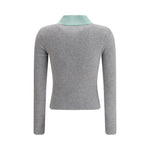 Self-Portrait Merino wool Cardigan SE-PF25097CGRGREY-M