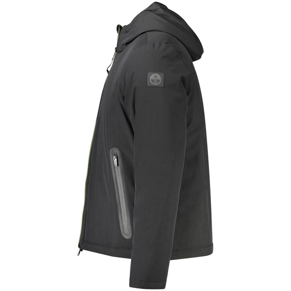 North Sails Black Polyester Jacket NO-32944-L