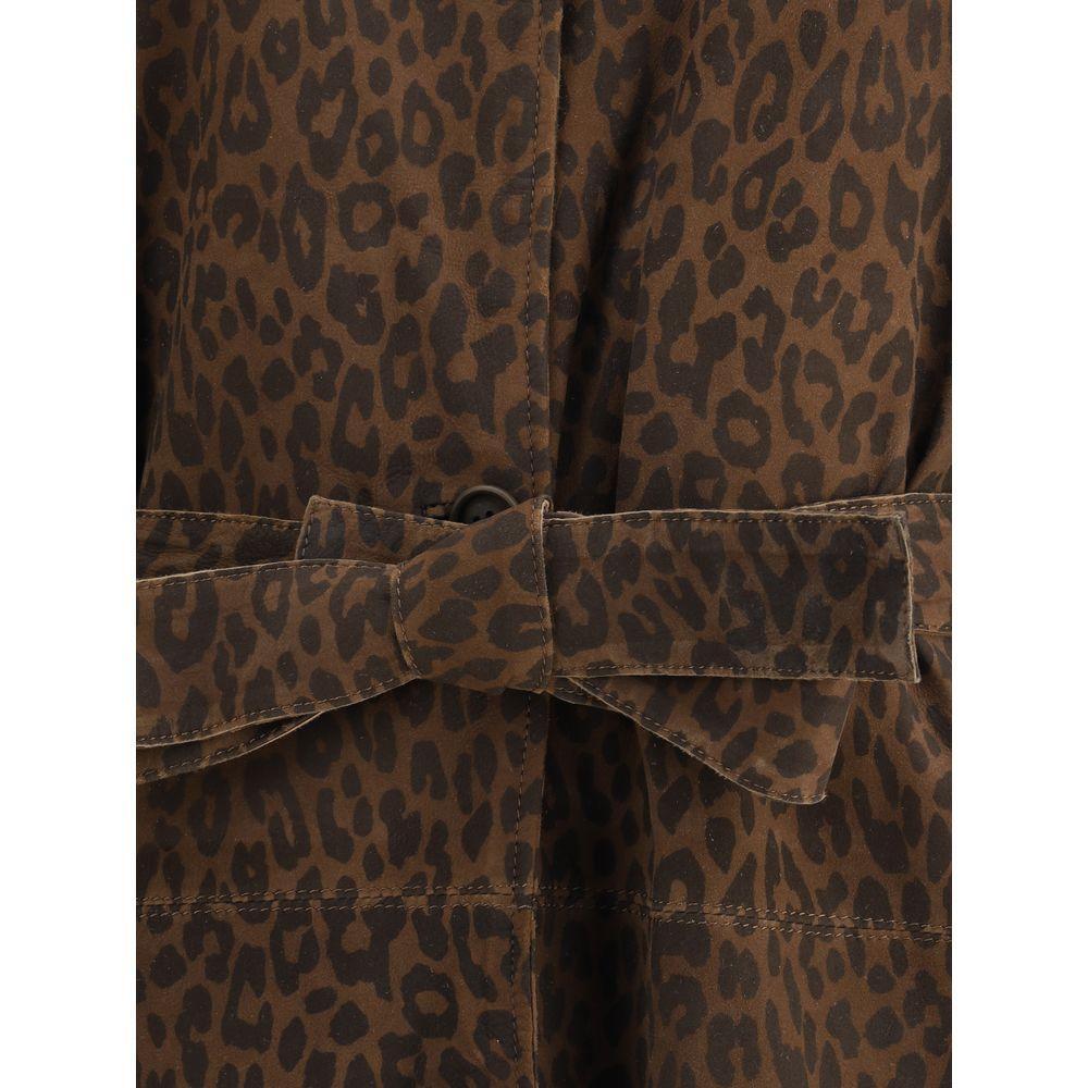 Salvatore Santoro Leopard Coat SA-48026DTOBACCO-IT42 | L