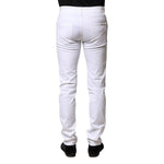 Dolce & Gabbana White Cotton Skinny Men Denim Jeans PAN75367-46