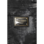 Dolce & Gabbana Black Washed Embellished Skinny Denim Jeans PAN75764-46