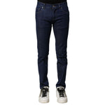 Dolce & Gabbana Blue Cotton Stretch Skinny Men Denim Jeans PAN75924-46