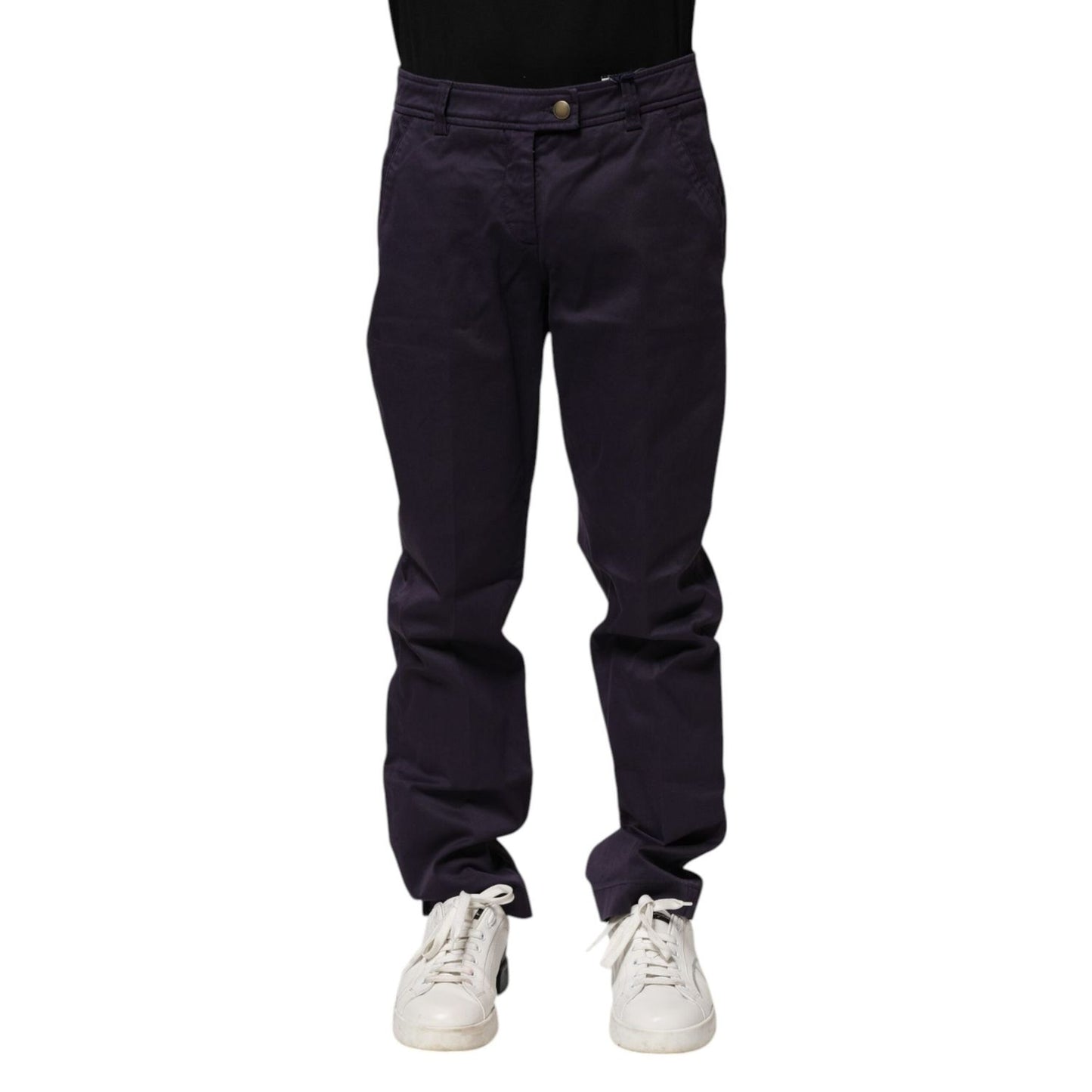 Incotex Dark Purple Mid Waist Casual Straight Pants PAN71689-44