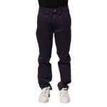Incotex Dark Purple Mid Waist Casual Straight Pants PAN71689-44
