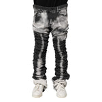 Dolce & Gabbana Black Tie Dye Straight Denim Jeans PAN75175-48
