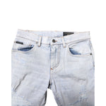 Dolce & Gabbana Light Blue Tattered Skinny Denim Jeans PAN75211-44