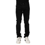 Dolce & Gabbana Black Cotton Skinny Men Denim Jeans PAN75254-44