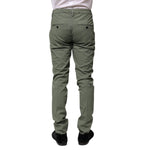 Dondup Green Mid Waist Skinny Fit Casual Pants PAN75848-29