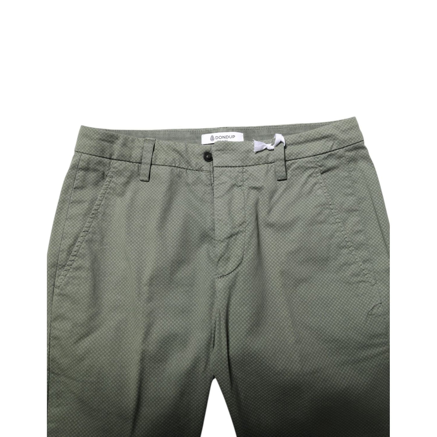 Dondup Green Mid Waist Skinny Fit Casual Pants PAN75848-29