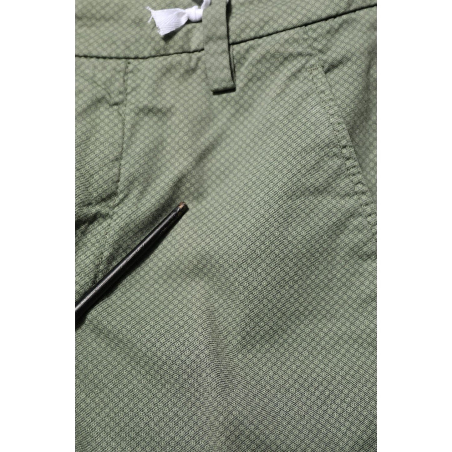 Dondup Green Mid Waist Skinny Fit Casual Pants PAN75848-29