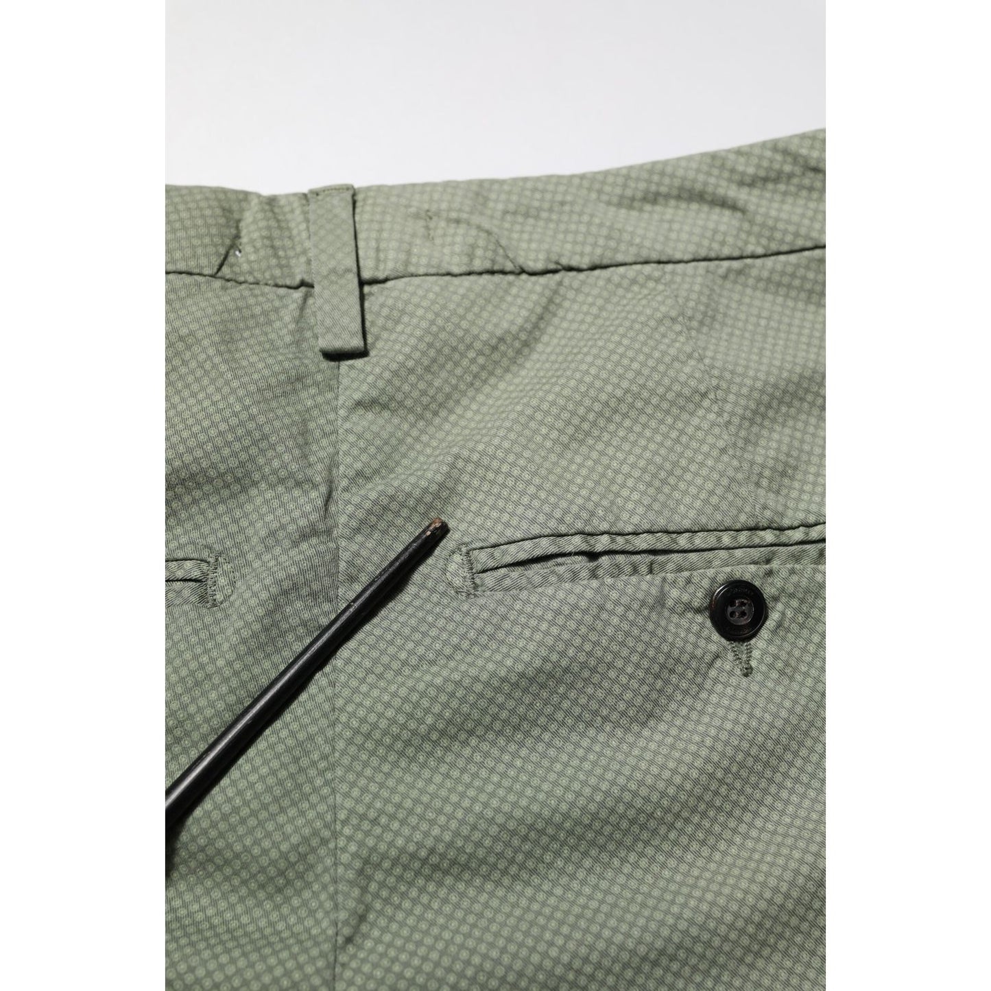 Dondup Green Mid Waist Skinny Fit Casual Pants PAN75848-29