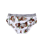 Dolce & Gabbana White Coconut Printed Regular Brief Underwear