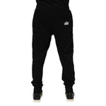 Dolce & Gabbana Black Cotton Crown Jogger Sweatpants Pants