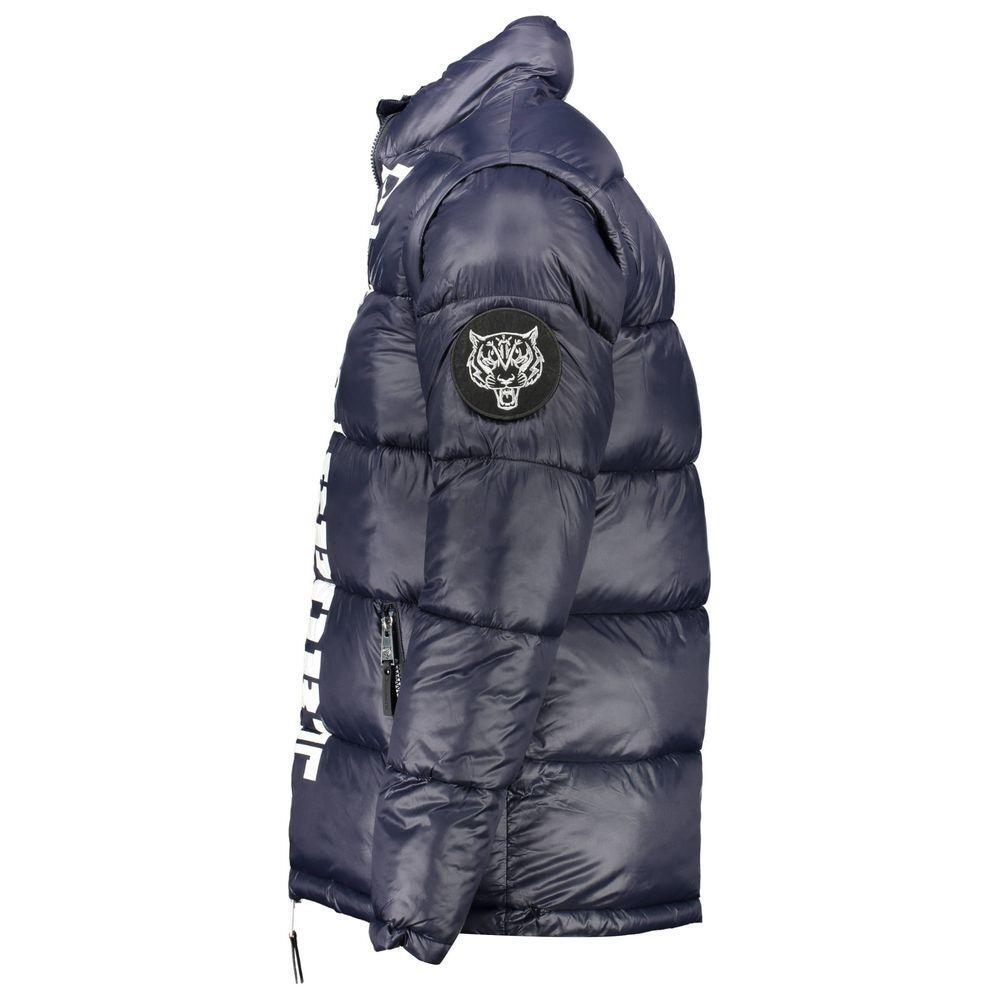 Plein Sport Blue Polyester Jacket PL-9855-IT54 | XXL