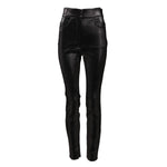 Dolce & Gabbana Black Cotton Stretch Silver Lurex Thread Pants