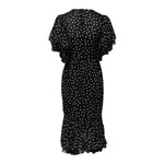 Dolce & Gabbana Black White Lace Polka Dot Chiffon Dress