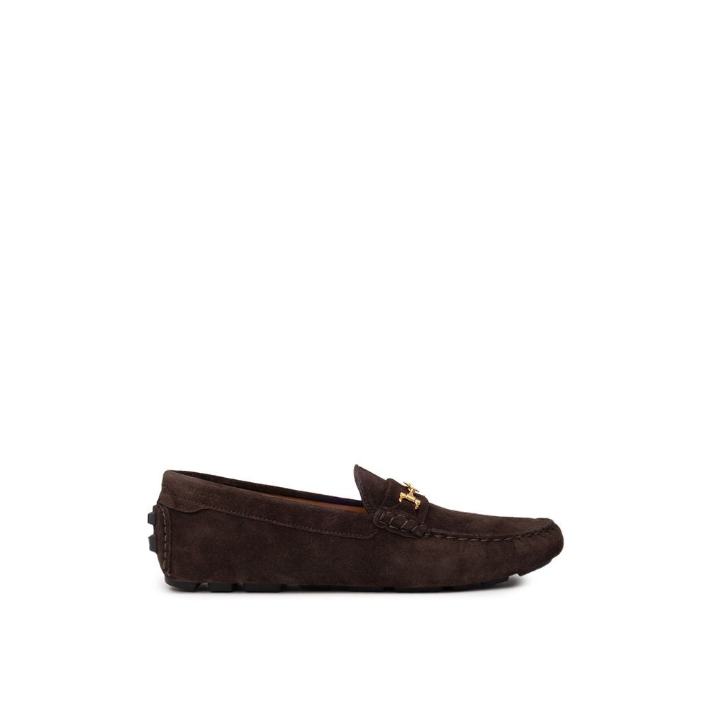 Bally Brown Leather Moccassin BA-9377664-10.5