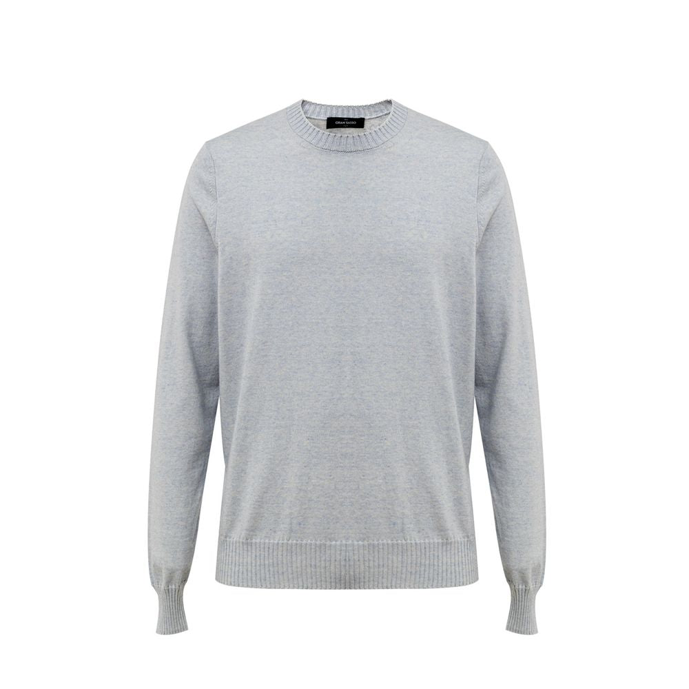 Gran Sasso Blue Cotton Sweater GR-945820051436-IT50 | L