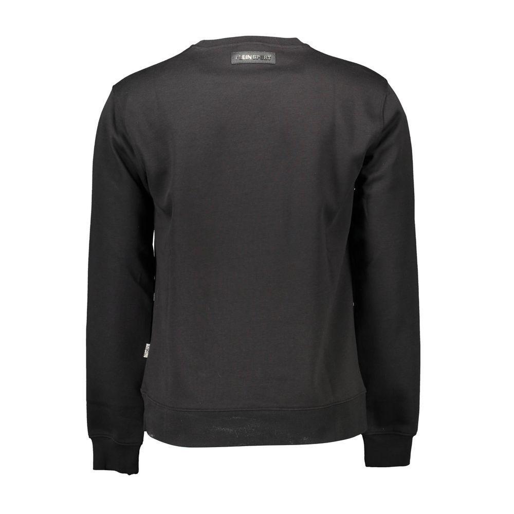Plein Sport Black Cotton Sweater PL-8762-XXL
