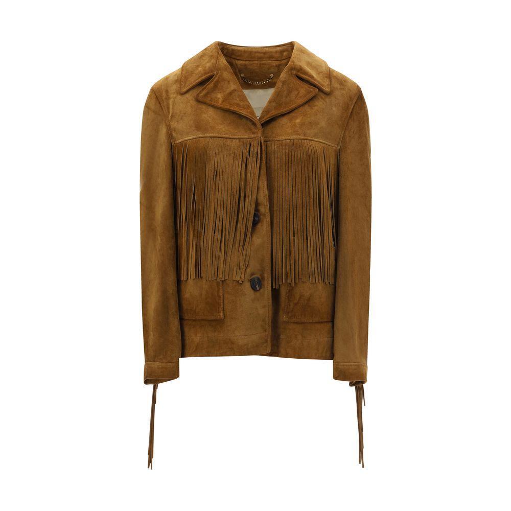 Golden Goose Suede Jacket with fringe GO-GWP02368P00216055678-IT40 | M
