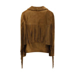 Golden Goose Suede Jacket with fringe GO-GWP02368P00216055678-IT40 | M
