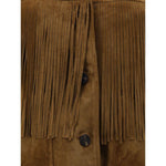Golden Goose Suede Jacket with fringe GO-GWP02368P00216055678-IT40 | M