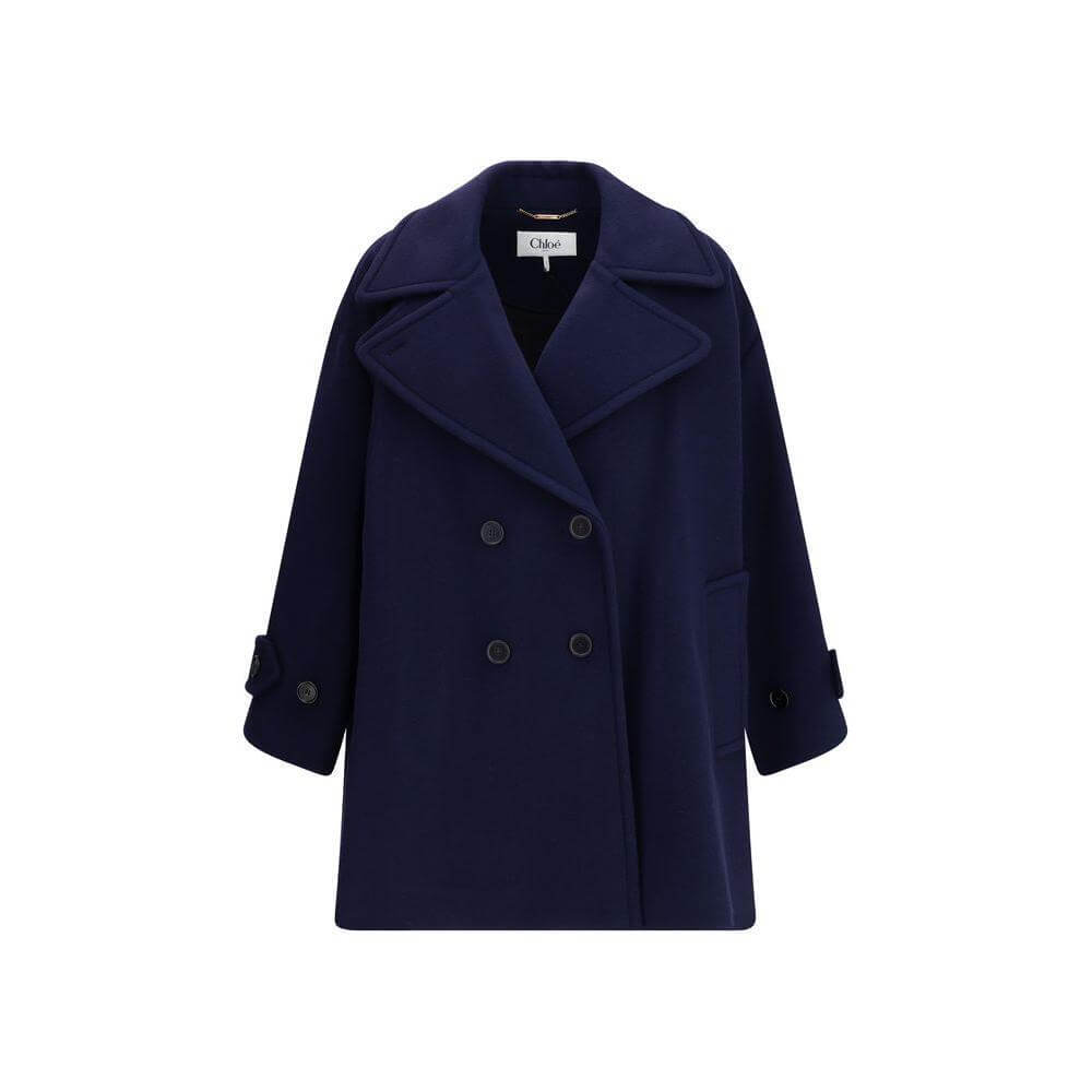 Chloé Oversized double breasted wool Coat CH-CH25AMA2695248B-IT38 | S