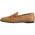 Dolce & Gabbana Brown Woven Raffia Slip On Loafers Shoes MV7617-40.5
