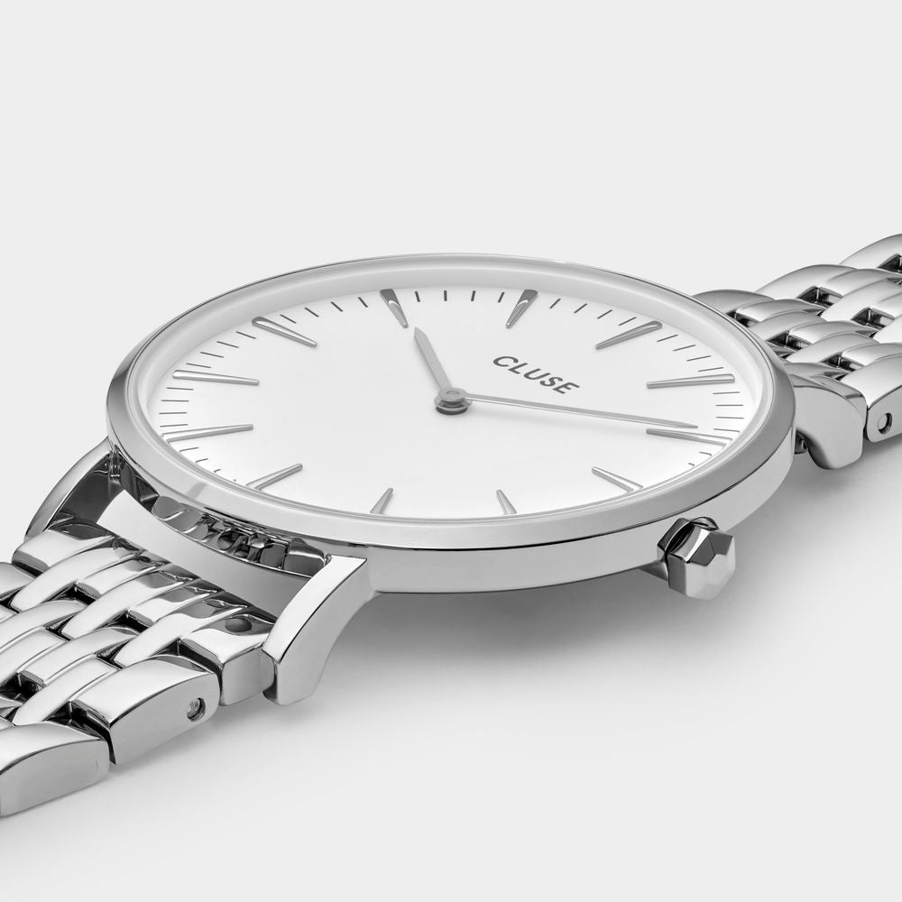 Cluse Silver Stainless Steel Dress Watch