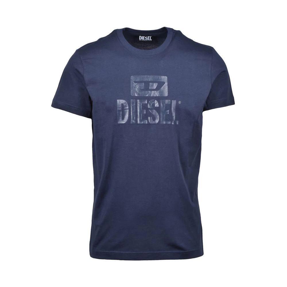Diesel Blue Cotton T-Shirt DI-15779-S