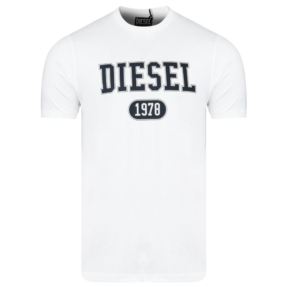 Diesel White Cotton T-Shirt DI-15778-S