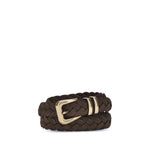 Brunello Cucinelli Leather woven Belt BR-MAURP253C7284-110 CM / 44 INCHES