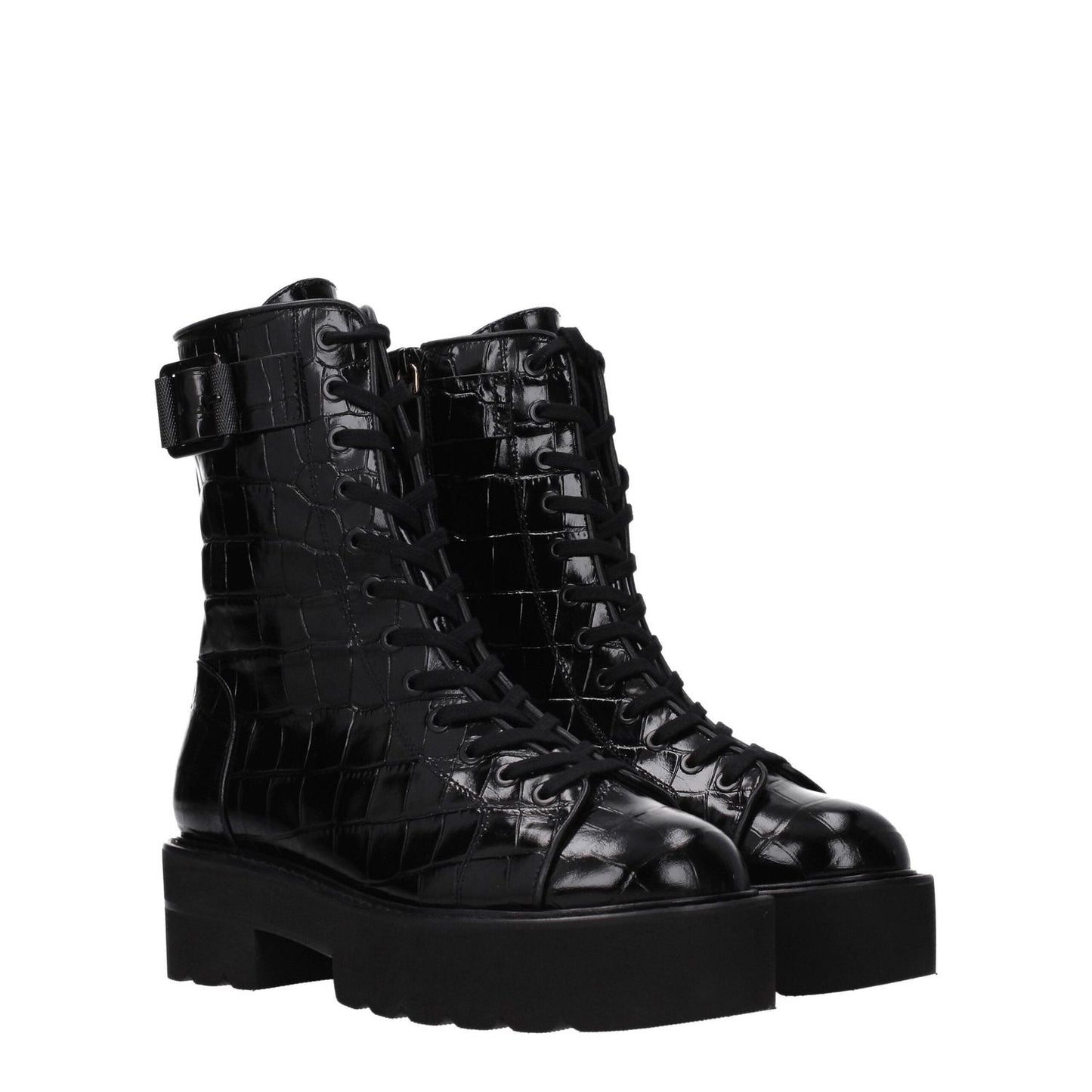 Stuart Weitzman Black Leather Ankle Boots ST-8547167568137-EU36/US6