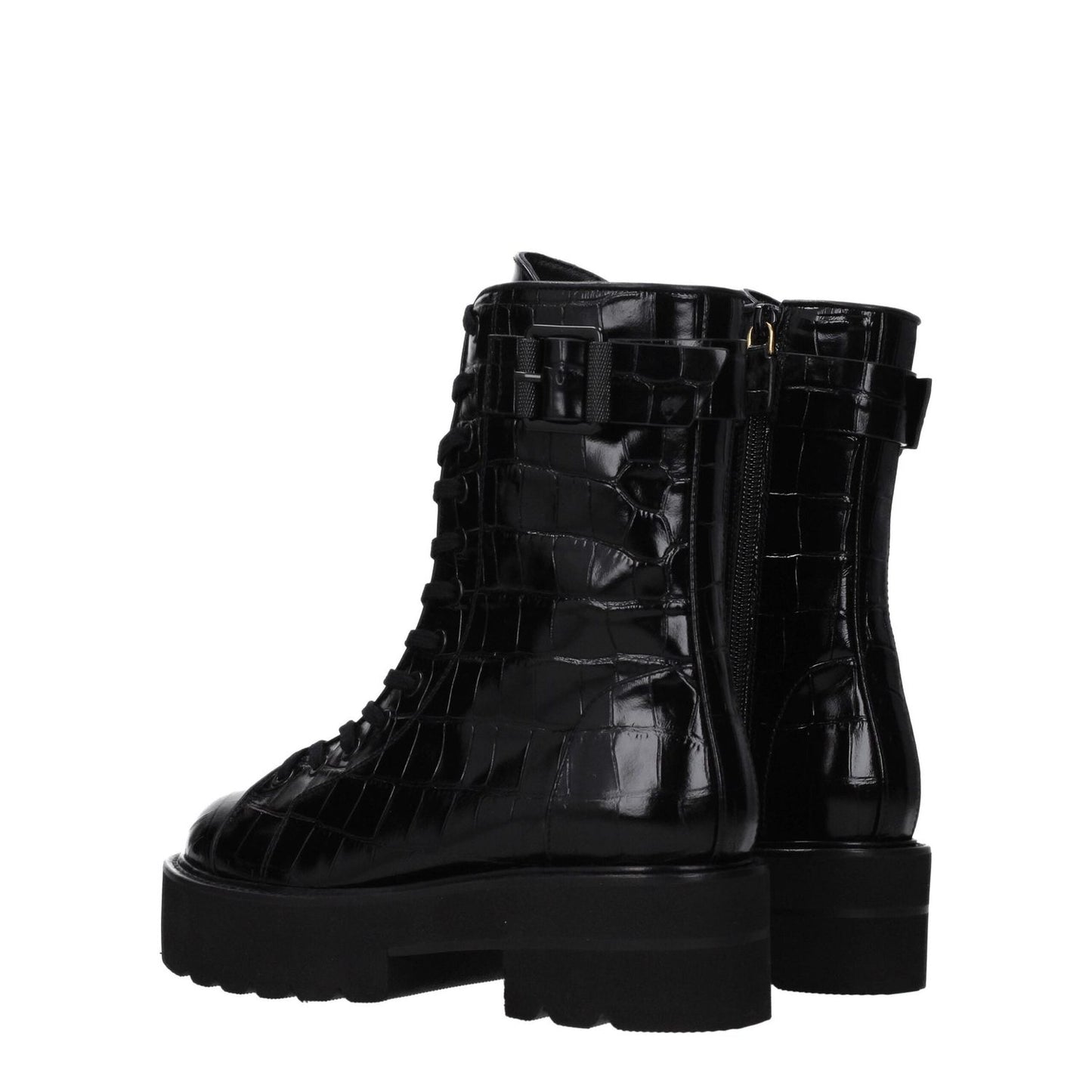 Stuart Weitzman Black Leather Ankle Boots ST-8547167568137-EU36/US6