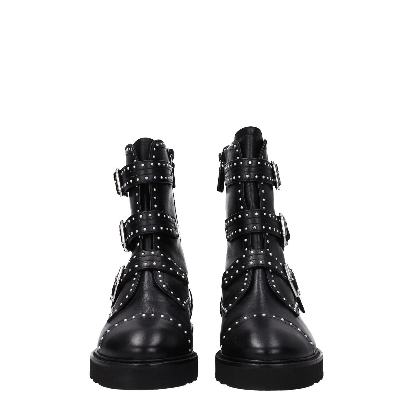 Stuart Weitzman Black Leather Ankle Boots ST-8547168649481-EU35/US5