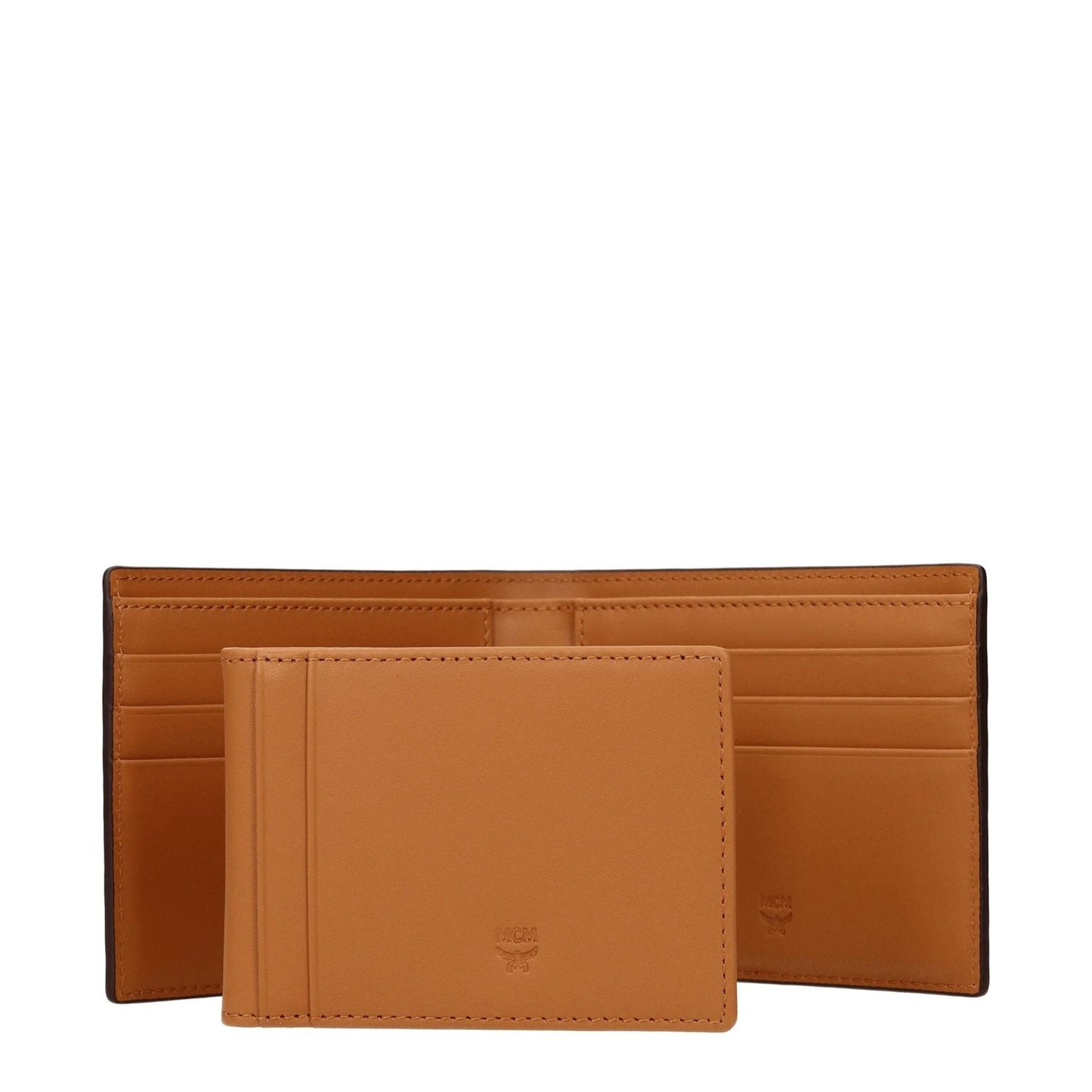 MCM Brown Leather Wallets MC8547195650313BT