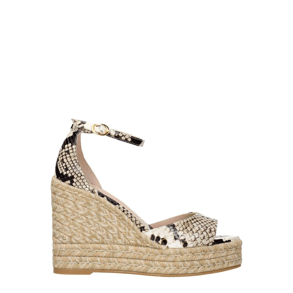 Stuart Weitzman Beige Leather Wedges Sandals ST-8547198107913-EU40/US10