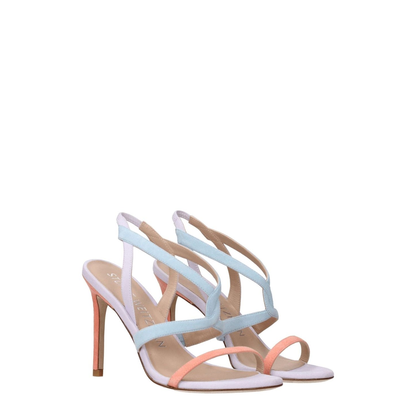 Stuart Weitzman Multicolor Leather Stiletto Heels Sandals ST-8547202302217-EU36/US6