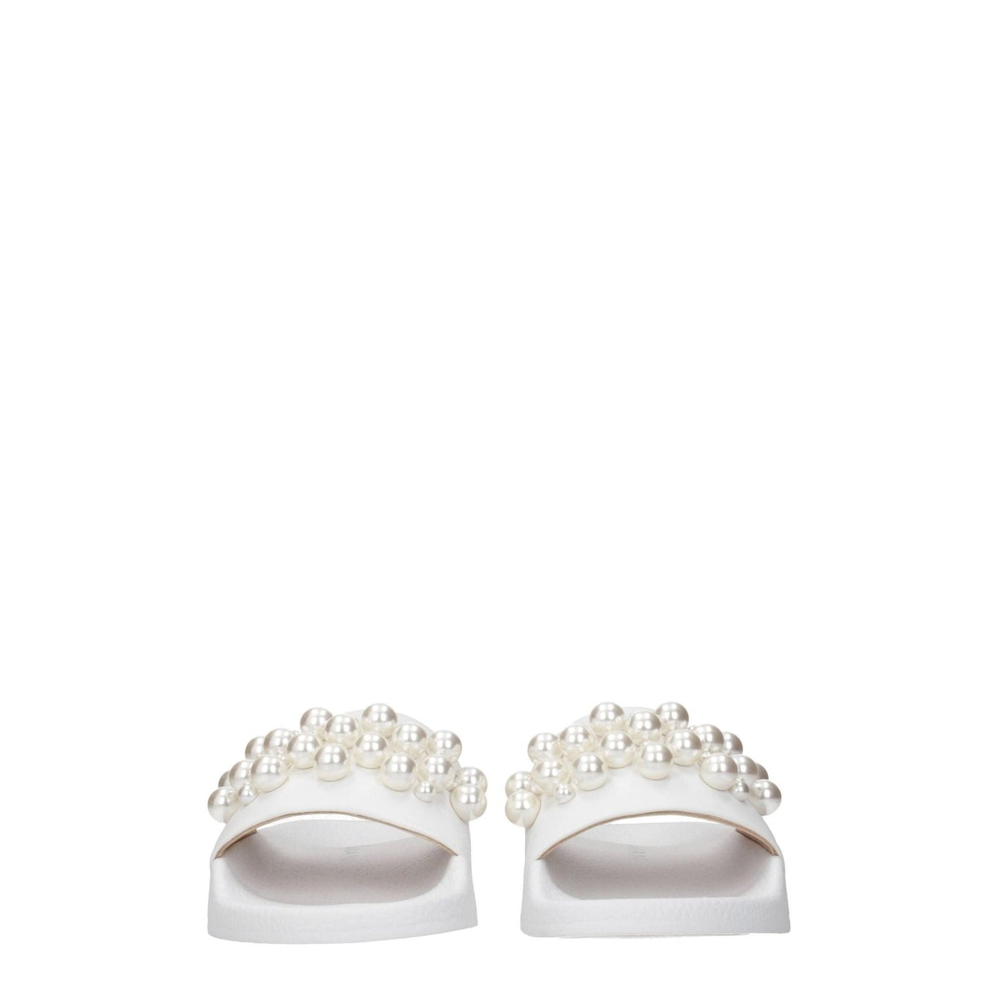 Stuart Weitzman White Leather Slippers Sandals ST-8547202629897-EU36.5/US6.5
