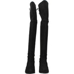 Stuart Weitzman Black Leather Over The Knee ST-8547230679305-EU35/US5