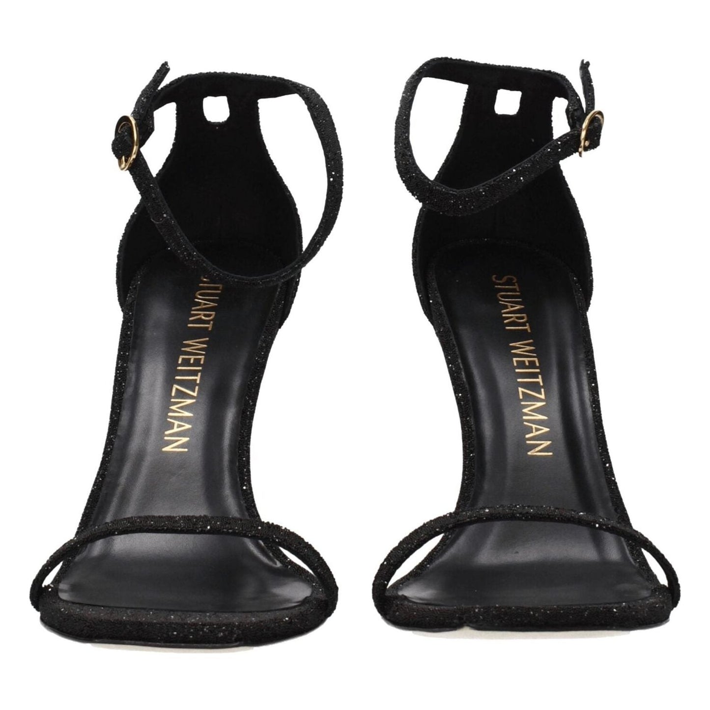 Stuart Weitzman Black Crystals Stiletto Heels Sandals ST-8547243983113-EU40.5/US10.5