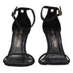 Stuart Weitzman Black Crystals Stiletto Heels Sandals ST-8547243983113-EU40.5/US10.5