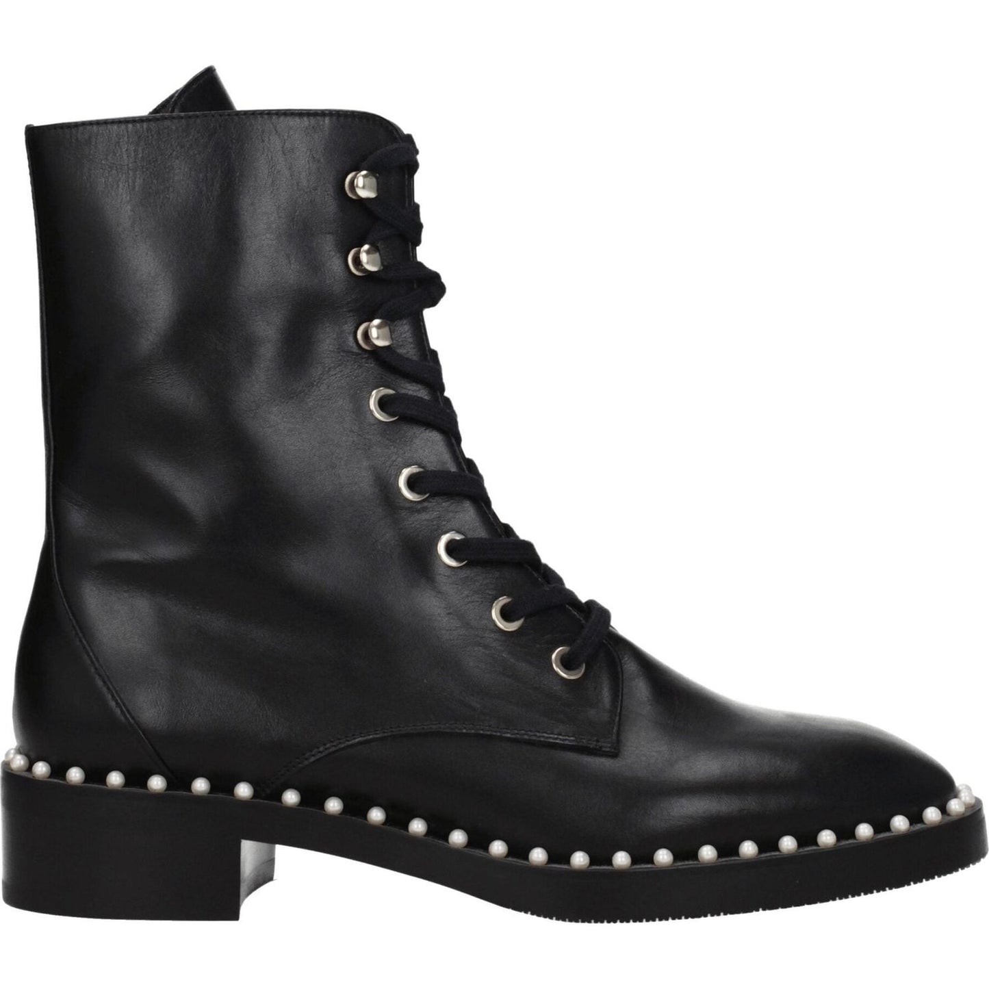 Stuart Weitzman Black Leather Ankle Boots ST-8547258106121-EU35/US5