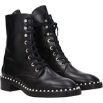 Stuart Weitzman Black Leather Ankle Boots ST-8547258106121-EU35/US5