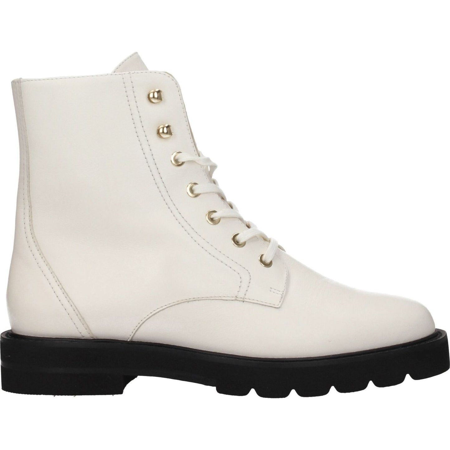 Stuart Weitzman White Leather Ankle Boots ST-8547258204425-EU38/US8