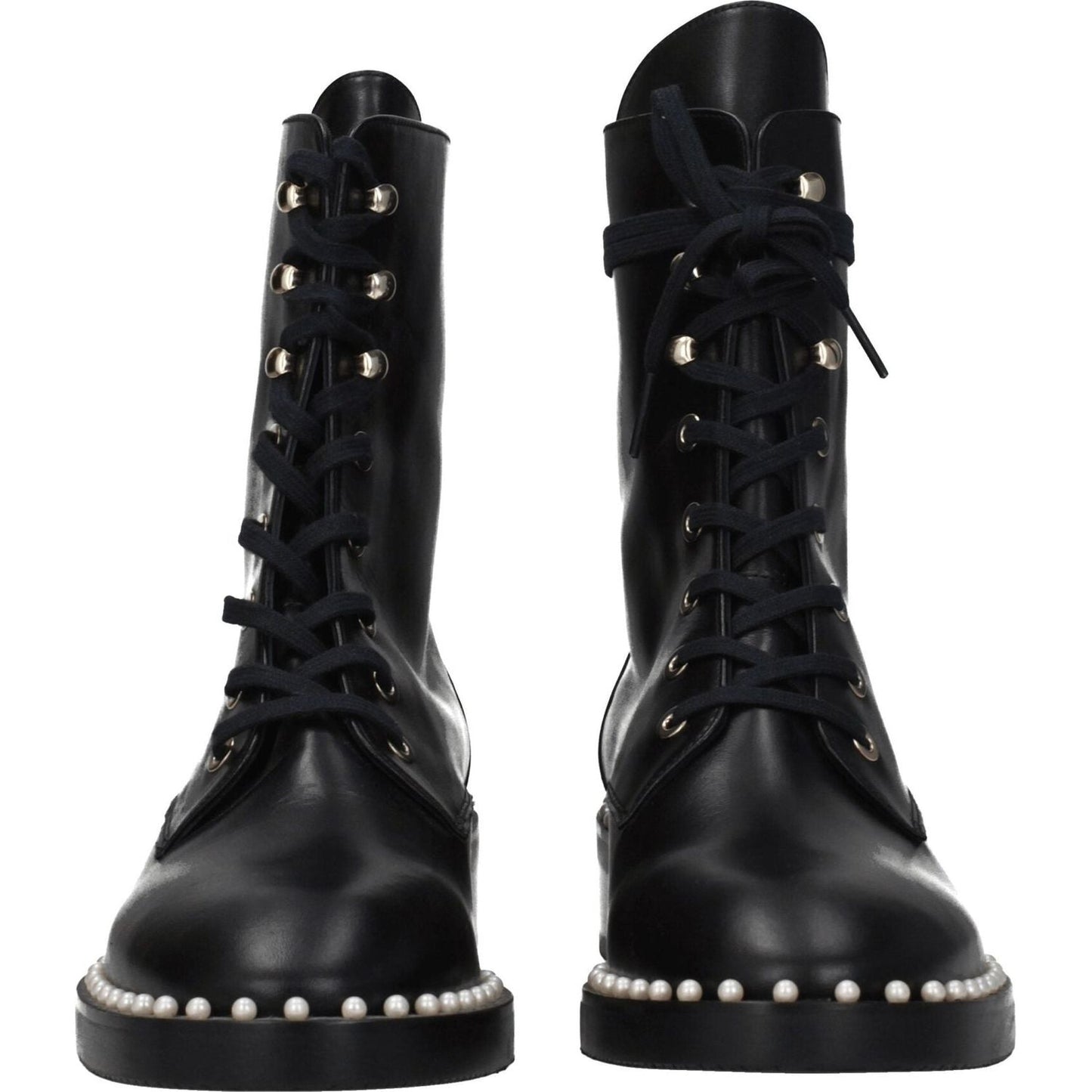 Stuart Weitzman Black Leather Ankle Boots ST-8547258106121-EU35/US5