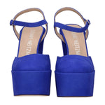 Stuart Weitzman Blue Leather Platforms ST-8547258368265-EU37/US7