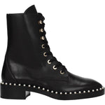 Stuart Weitzman Black Leather Ankle Boots ST-8547266593033-EU35/US5