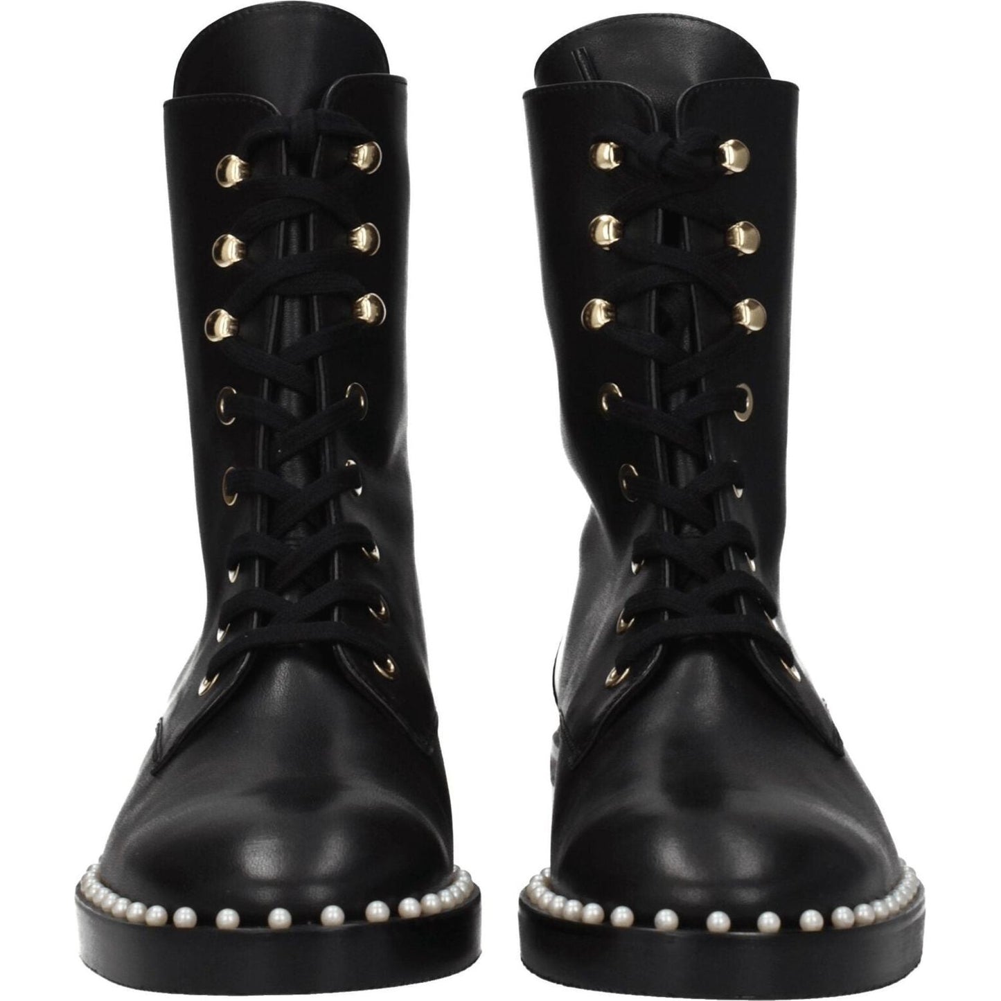 Stuart Weitzman Black Leather Ankle Boots ST-8547266593033-EU35/US5